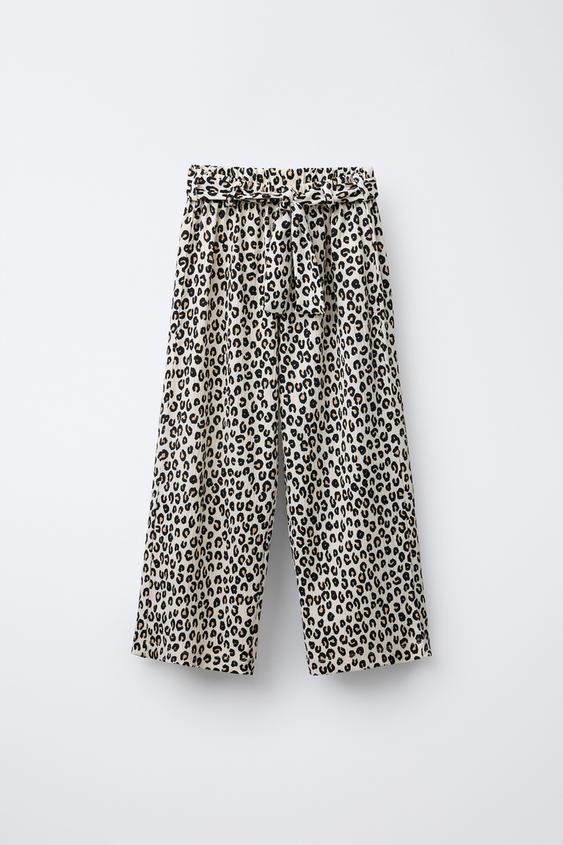 Animal print trousers