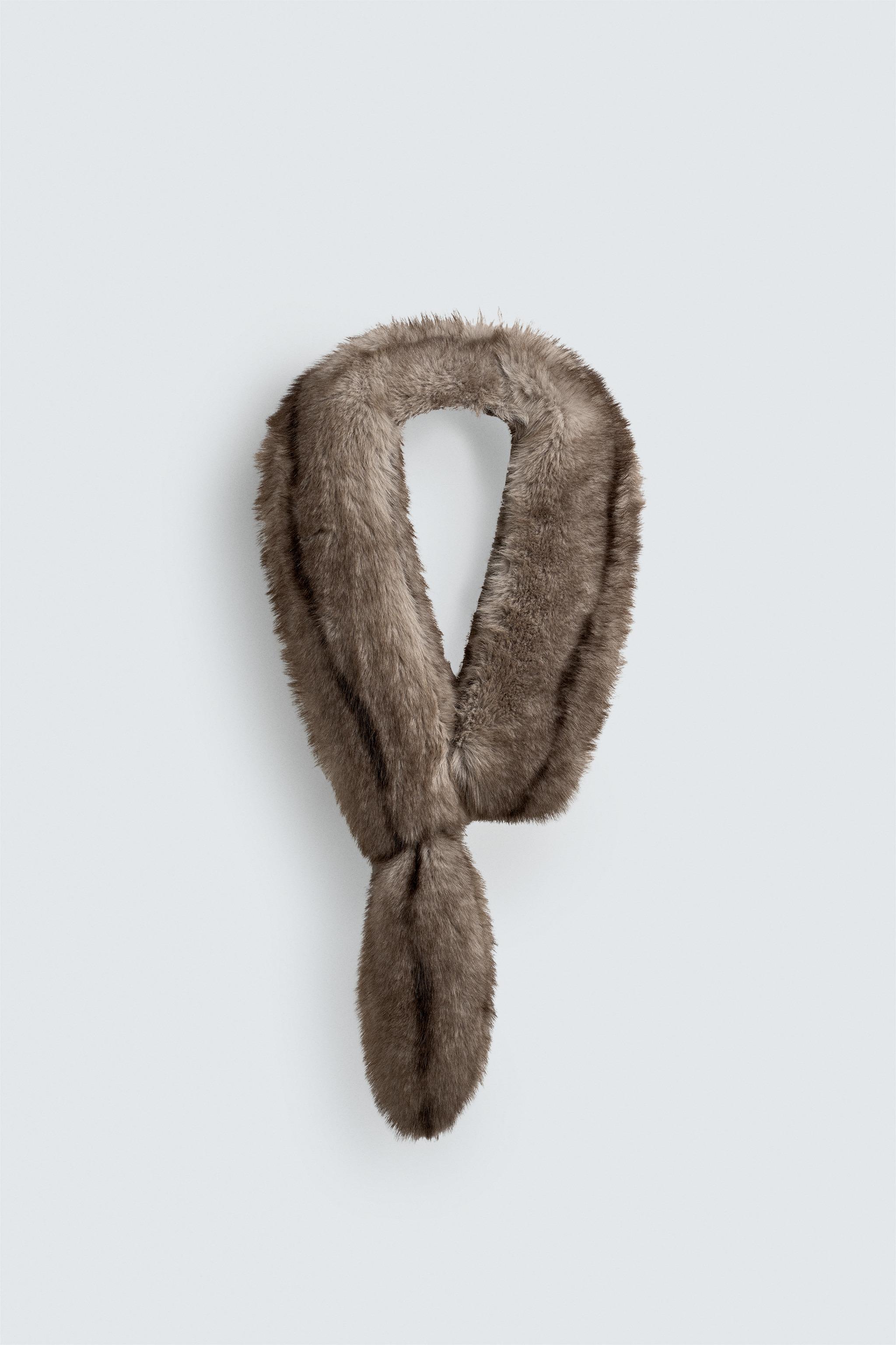 FAUX FUR STOLE SCARF HARRY LAMBERT FOR ZARA X DISNEY