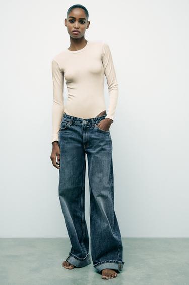 BODY EN COTON MODAL - Écru de Zara - Image 0