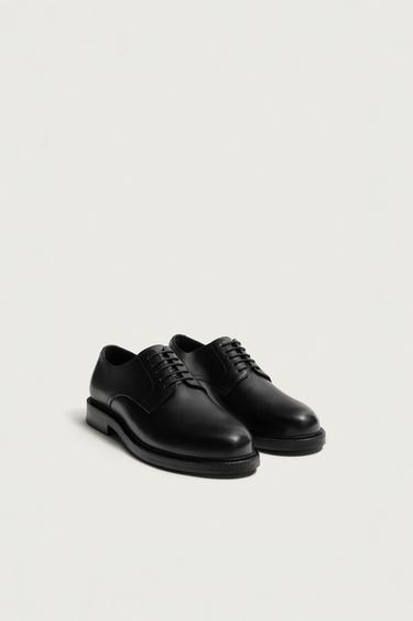 LEATHER SHOES - Black by Zara