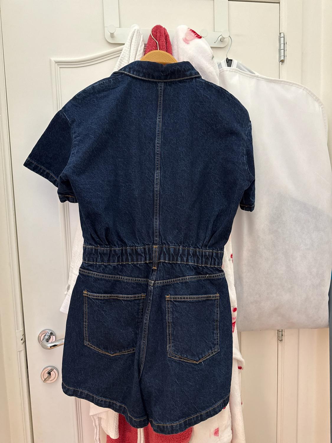 Z1975 SHORT SLEEVE DENIM PLAYSUIT - Image 5