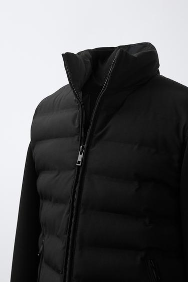 BLOUSON BIMATIÈRE NÉOPRÈNE - Noir de Zara - Image 4