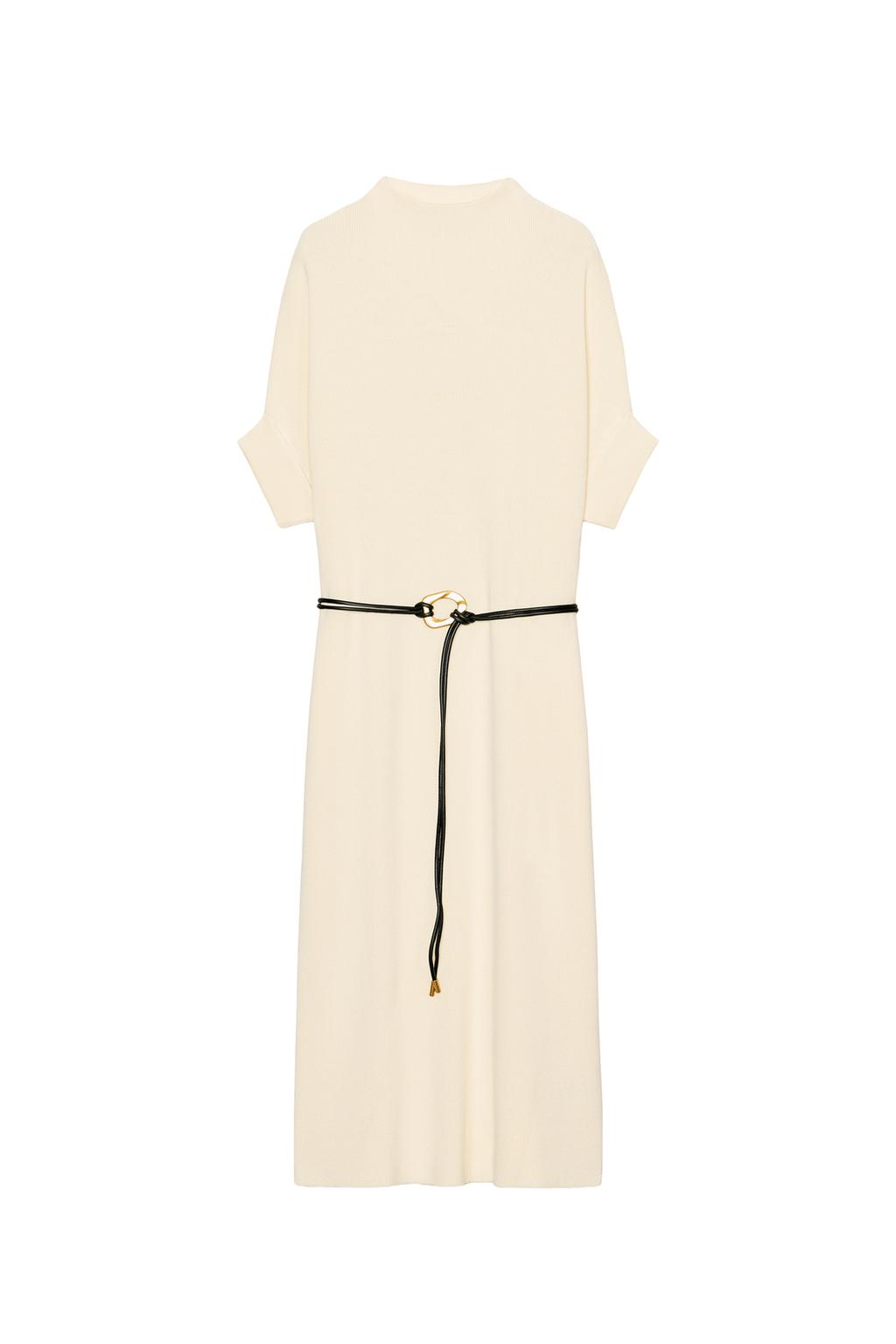 BELTED KNIT DRESS - image 3