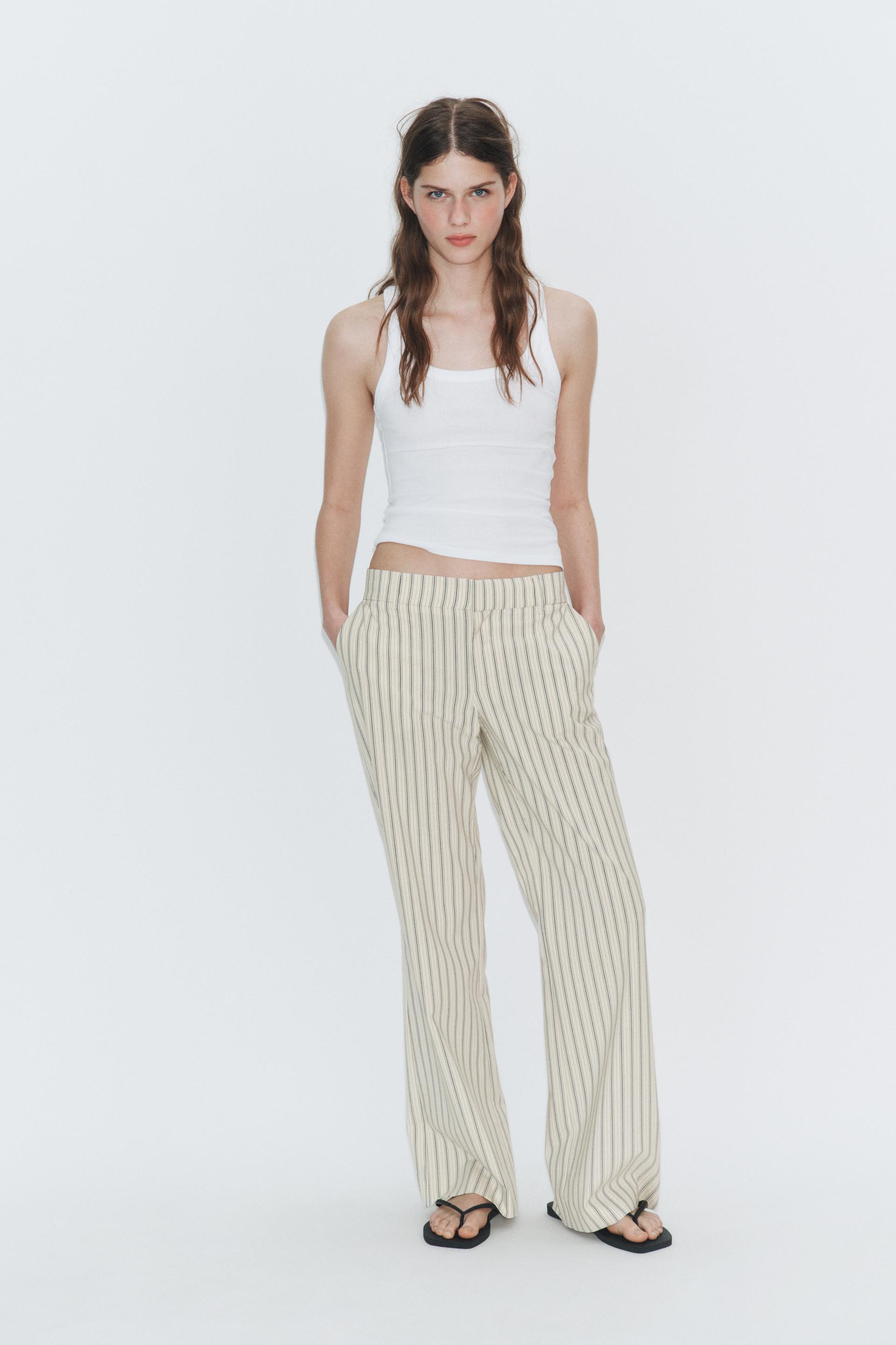 Low-Rise Straight-Leg Trousers
