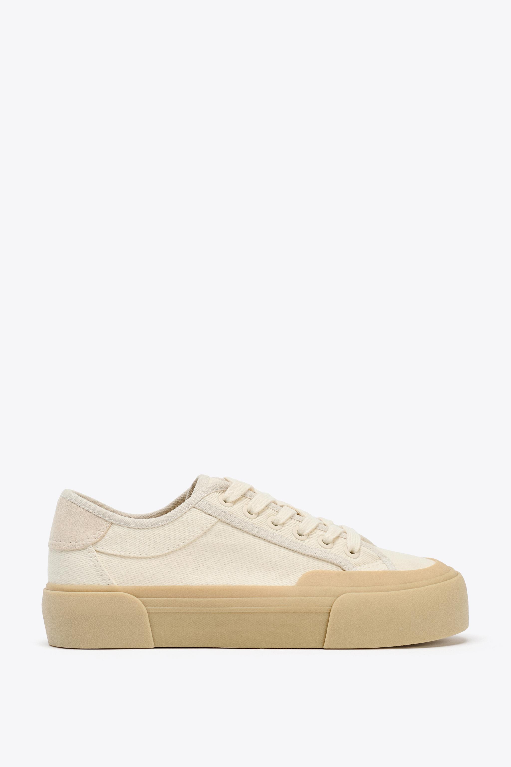 ファブリックスニーカー - エクリュ | ZARA Japan / 日本