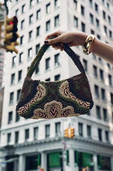 BOLSO DETALLES BORDADOS - Multicolor de Zara - Imaxe 0