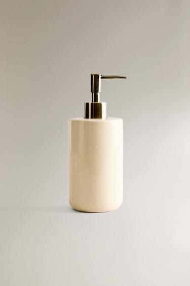 SHINY SOAP DISPENSER - Beige by Zara - Image 0