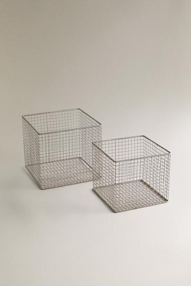 CORBEILLE MÉTALLIQUE - Gris de Zara - Image 1