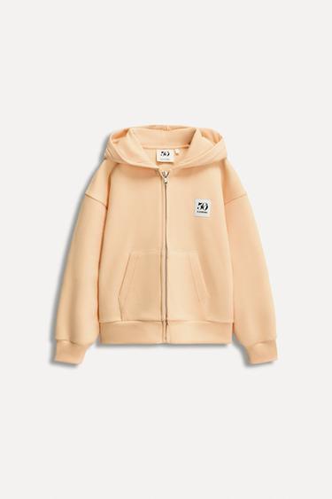 6-14 YEARS/ 50TH ANNIVERSARY LABEL ZIP-UP SWEATSHIRT - Tangerine by Zara - Image 0