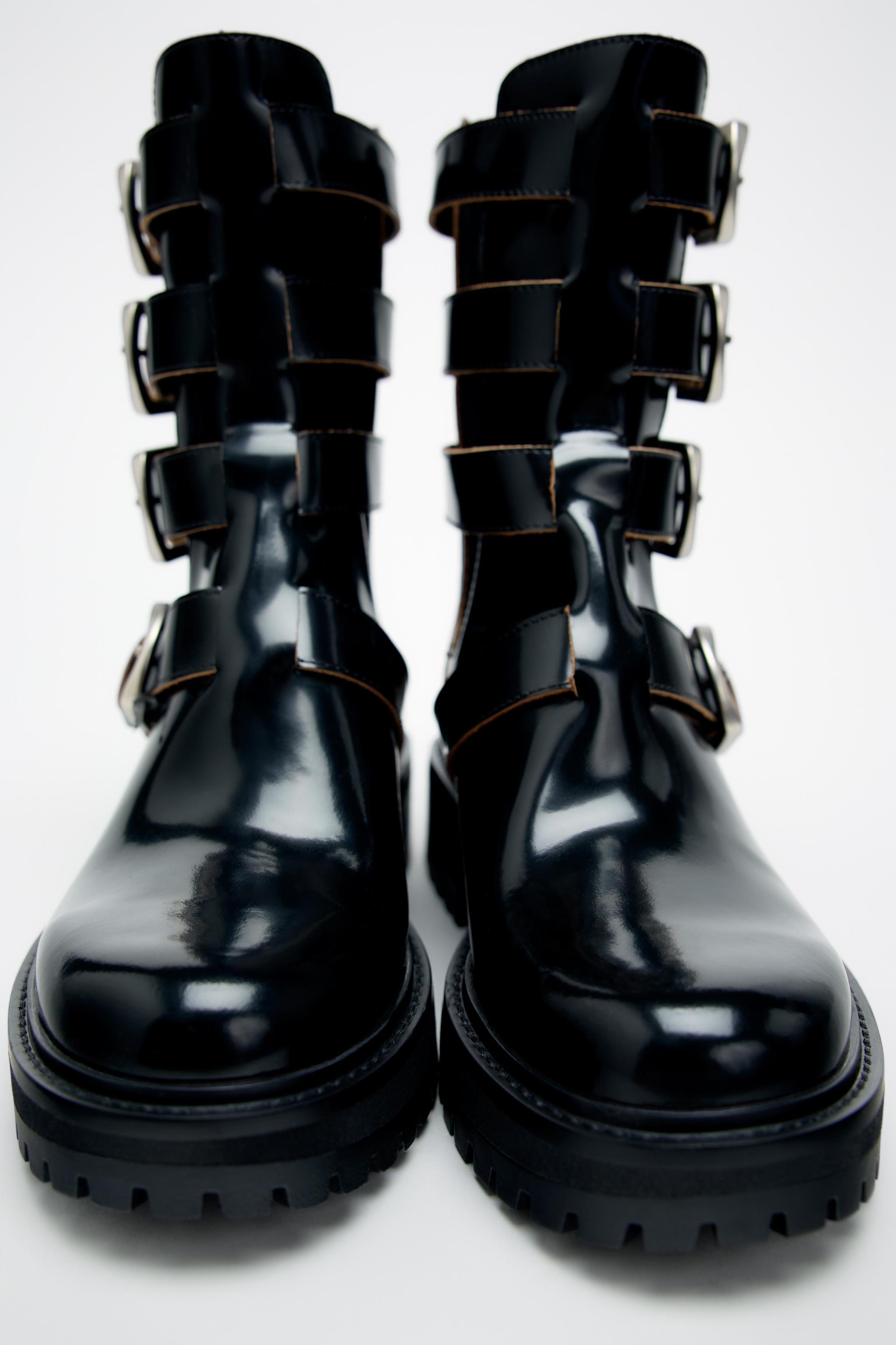 Black boots with pearls clearance zara