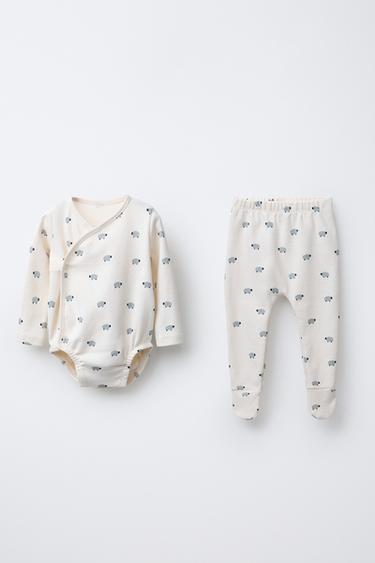 Zara 連身衣和連腳緊身褲組合 - 裸色 - 圖片 0