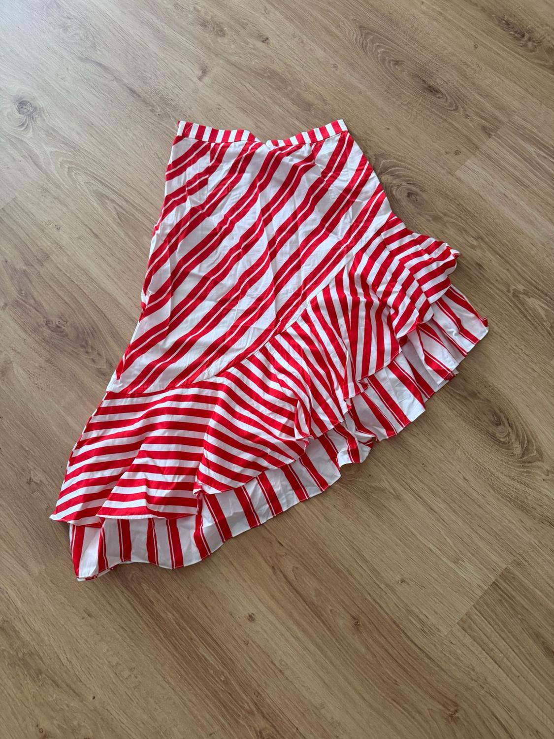 STRIPED SKIRT WITH FRILL - Image 2