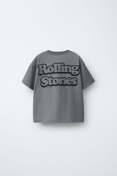 ROLLING STONES © PRINT T-SHIRT - Mid-grey by Zara - Image 1