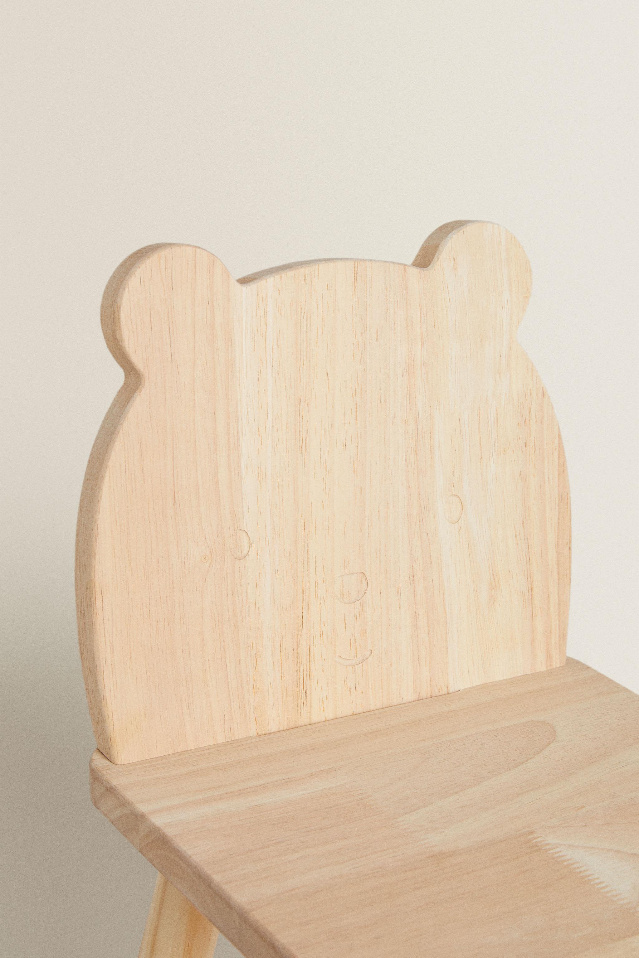 BEAR WOODEN CHAIR
