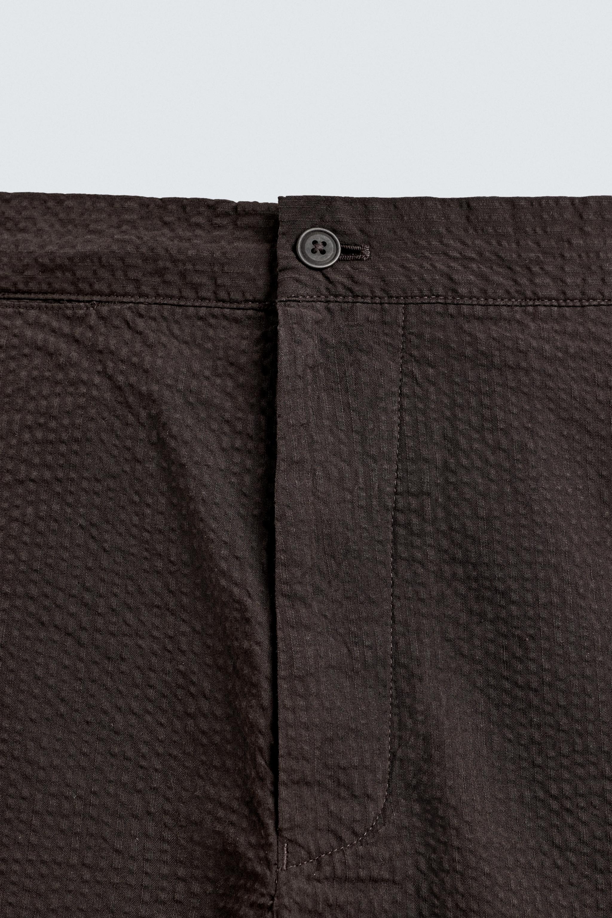 REGULAR FIT SEERSUCKER SHORTS