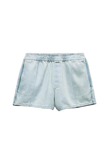 TRF DENIM JOGGER SHORTS