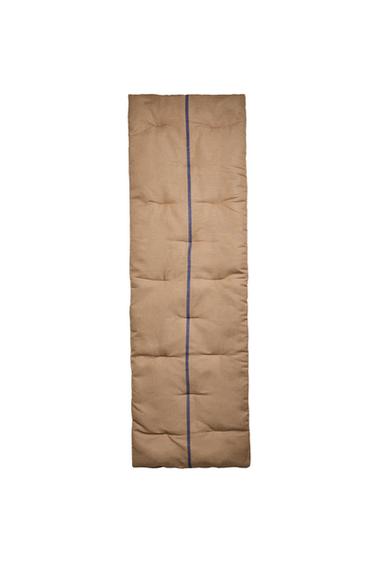 Zaras RANDIG LINNE OCH BOMULL DYNA - Ljust beige