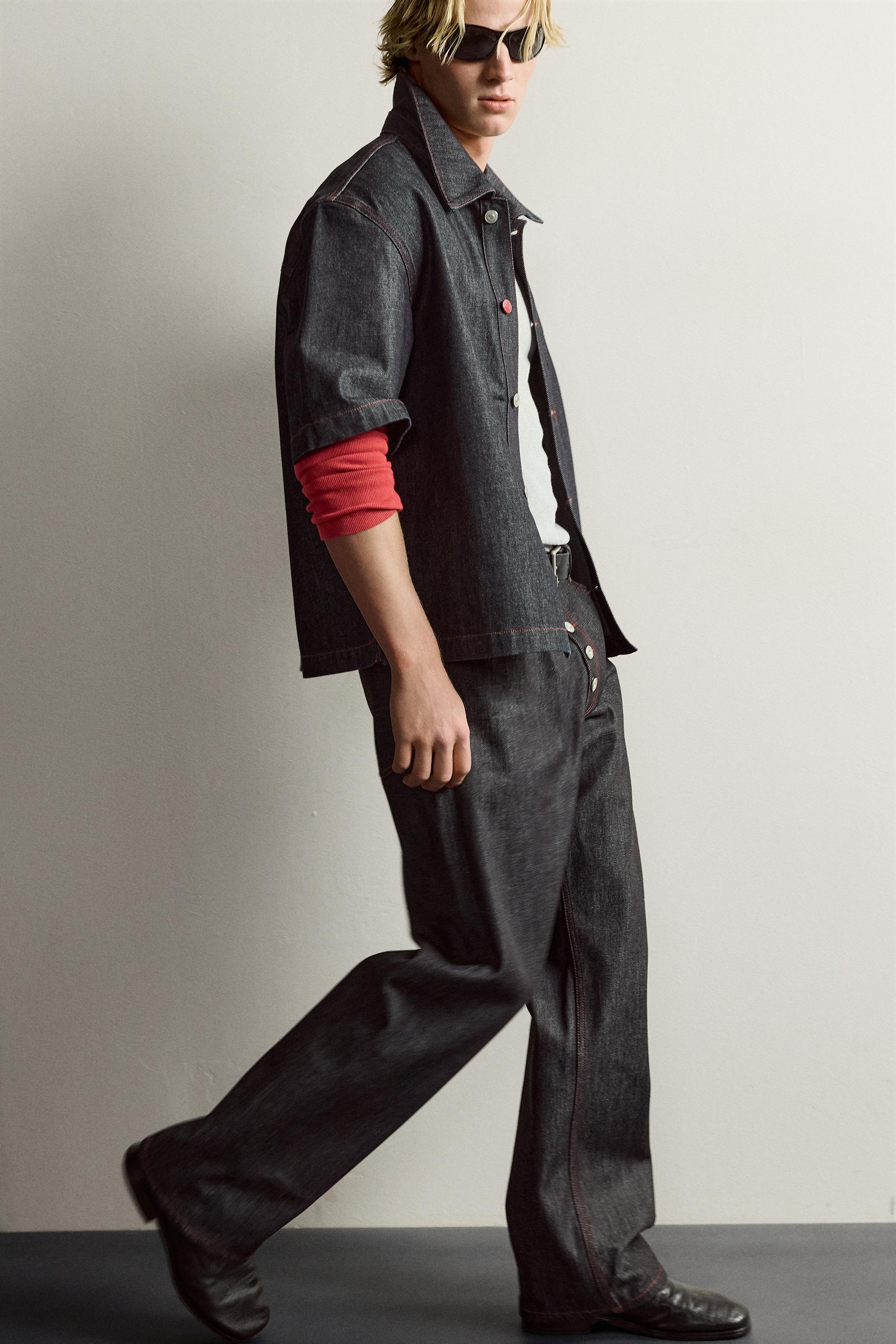 BUTTON-FLY LOOSE-FIT JEANS