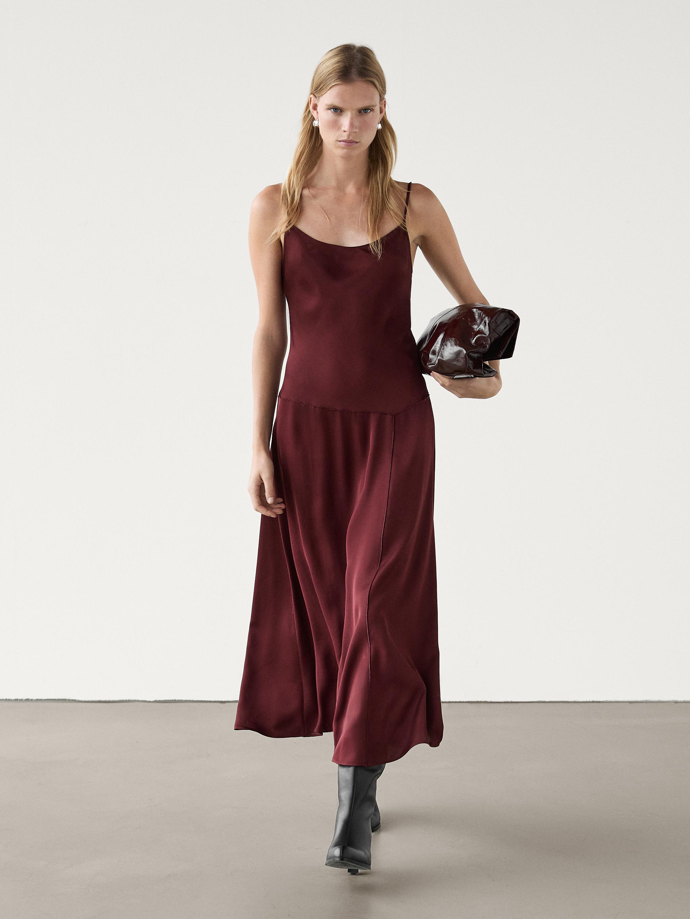 Outlets ZARA Strappy Midi Dress