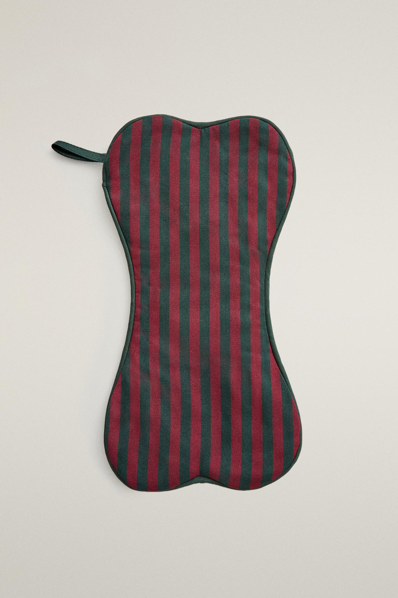 CHRISTMAS BONE STRIPE PET SOCK