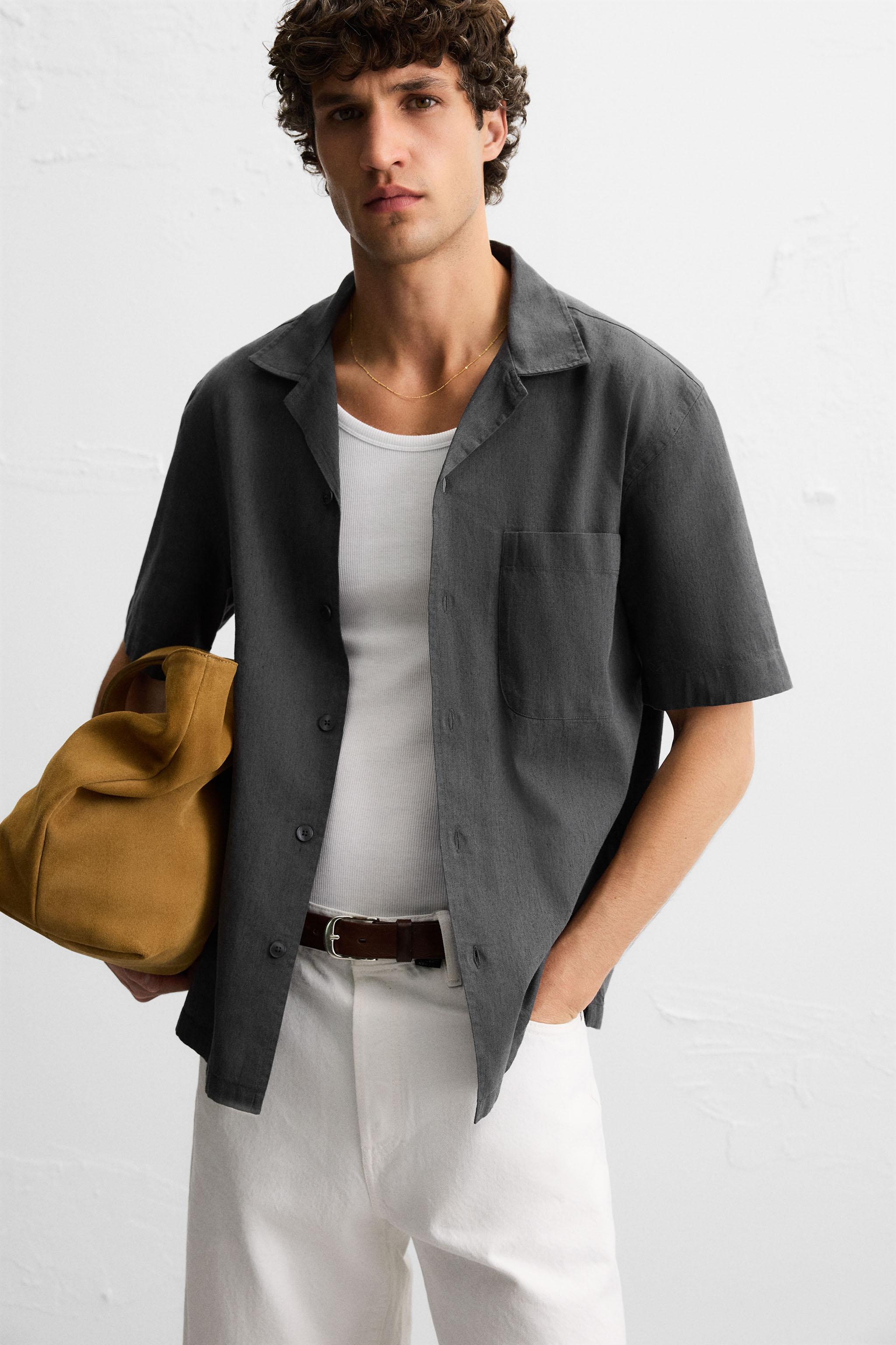 CHEMISE EN COTON ET LIN