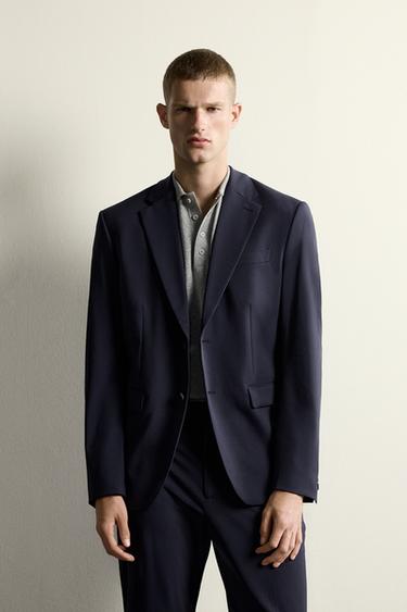 COMFORT SLIM FIT SUIT BLAZER - navy by Zara