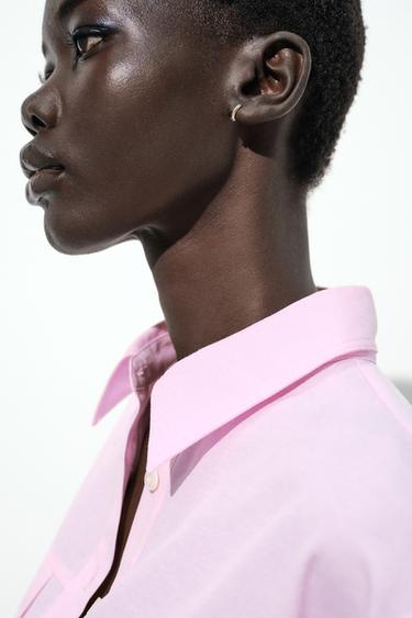 CHEMISE OXFORD COURTE - Rose de Zara - Image 3