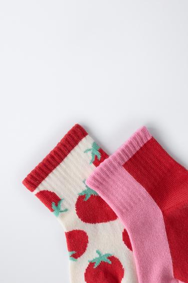 LOT DE DEUX CHAUSSETTES BASSES CASA LAWA X ZARA KIDS - Multicolore de Zara - Image 2