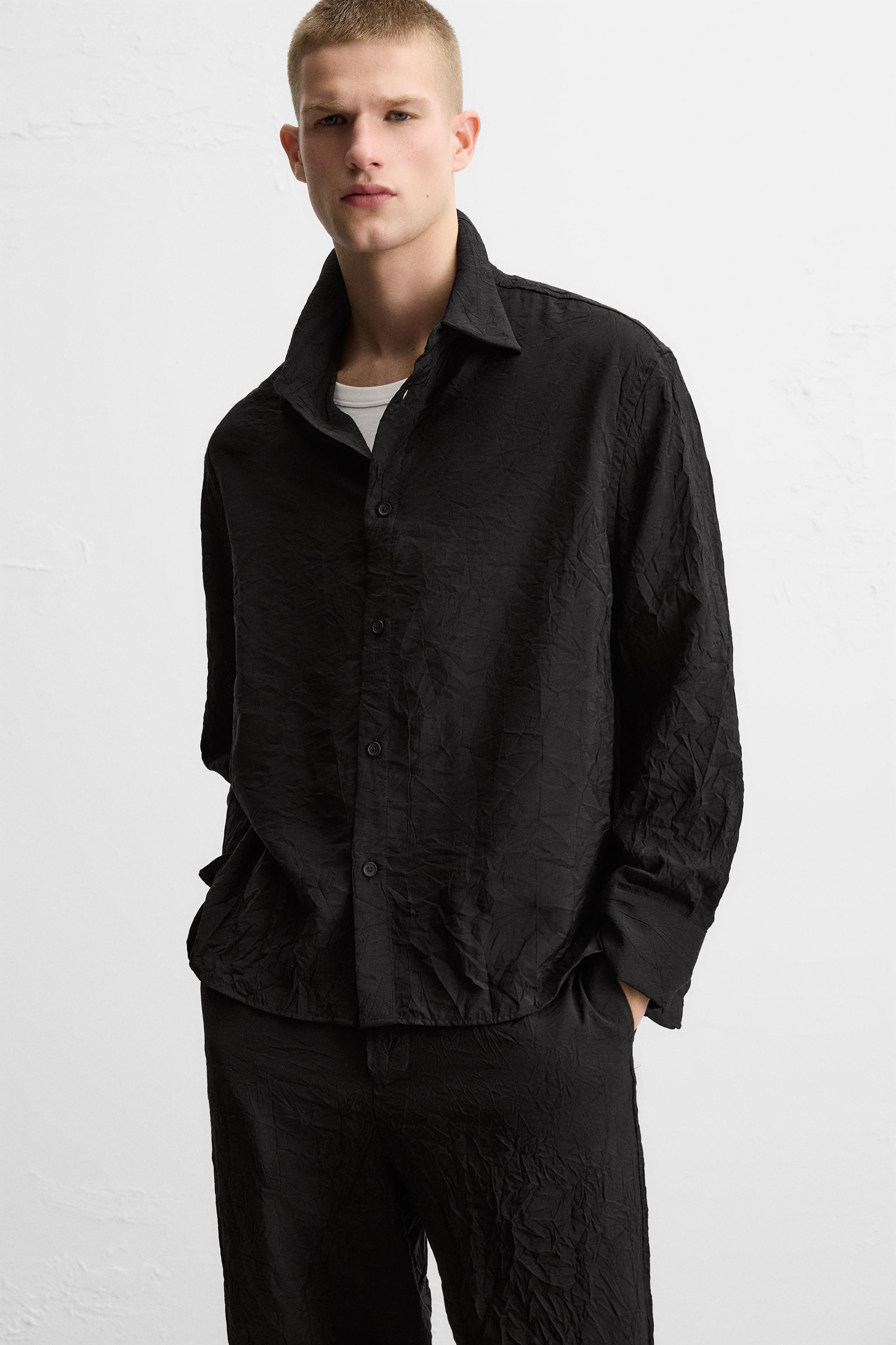 ZARA MAN リンクルエフェクト セミシアーシャツ ZARA MAN リンクルエフェクト セミシアーシャツ (ZARA/シャツ