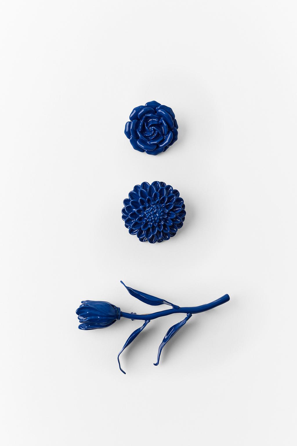 3-PACK OF FLOWER BROOCHES