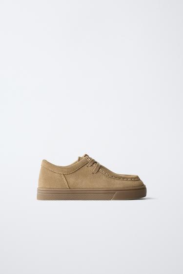 LEATHER SHOES - Sand Brown by Zara