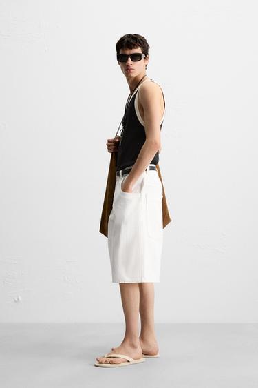 CONTRAST TANK T-SHIRT - Black by Zara - Image 3