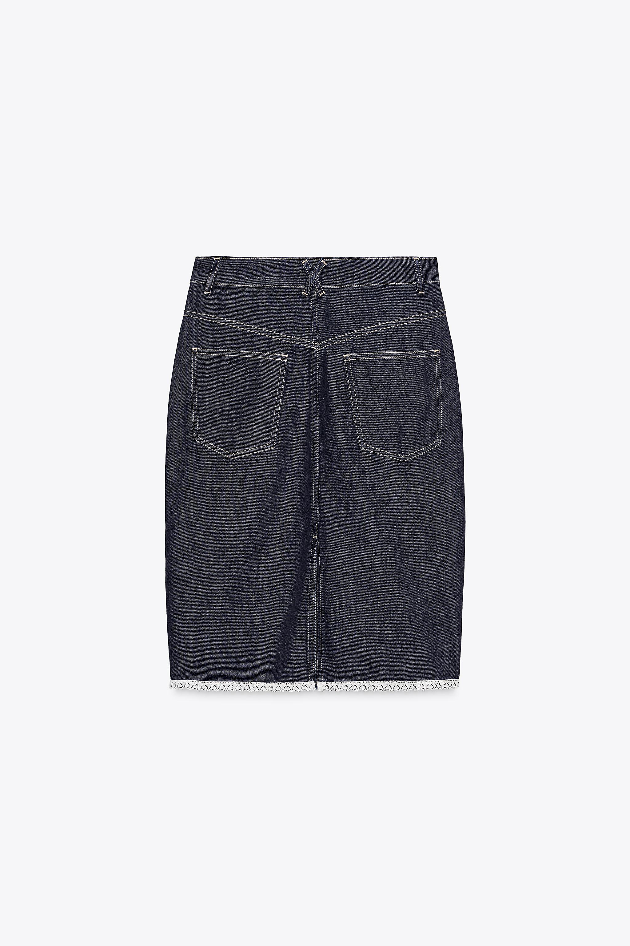 スカート デニム Z1975 デニムミディスカート - ミディアムブルー | ZARA Japan