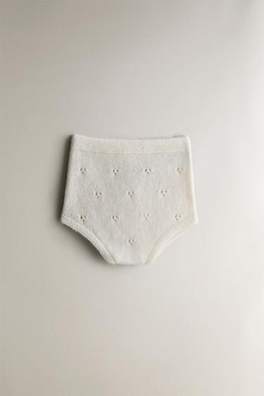 Zara CHILDREN’S CASHMERE BLOOMERS - Oyster-white - Image 0