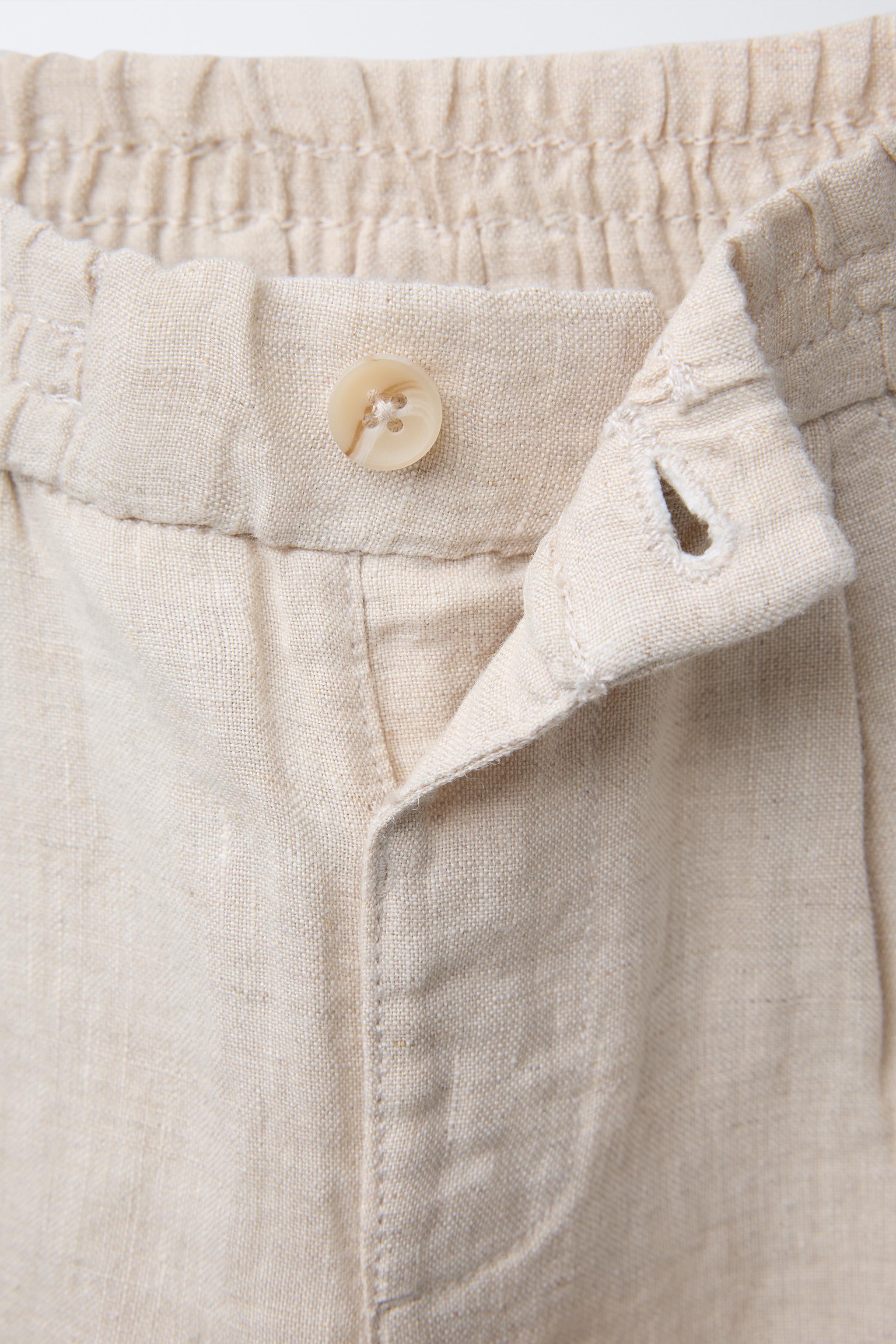 PANTALON BAGGY EN LIN