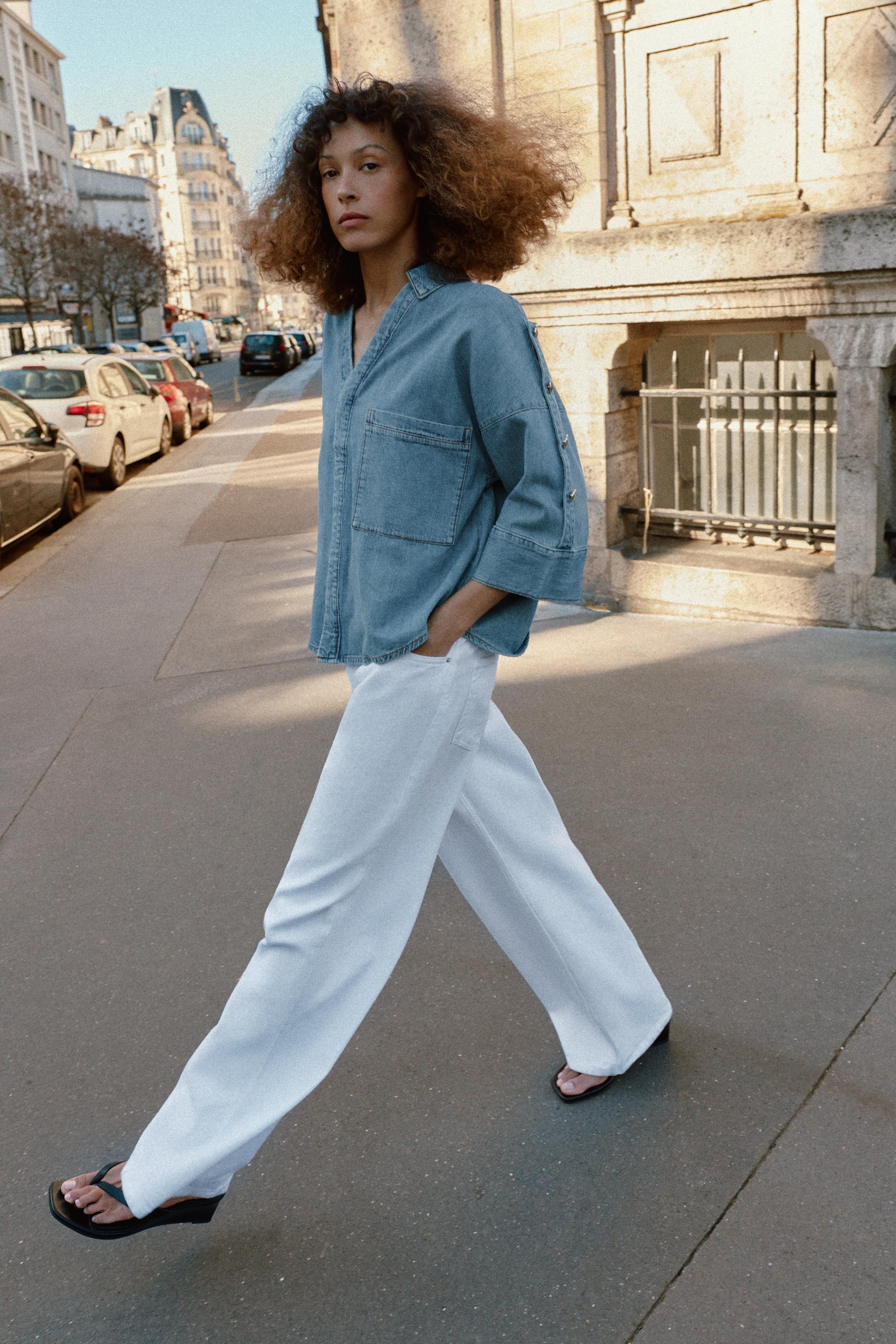 CHEMISE EN DENIM À MANCHES LARGES Z1975