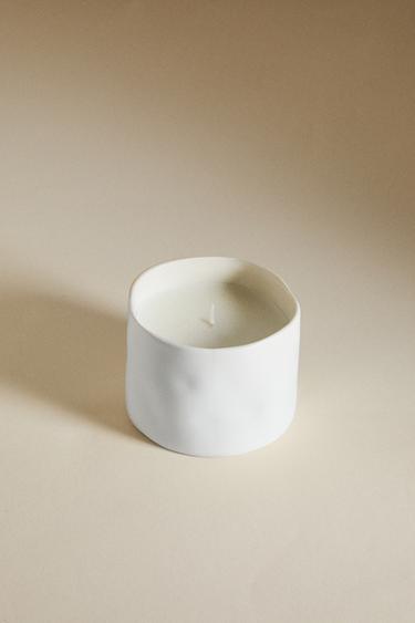 (150 G) LEMON BERGAMOT SCENTED CANDLE - white by Zara - Image 5