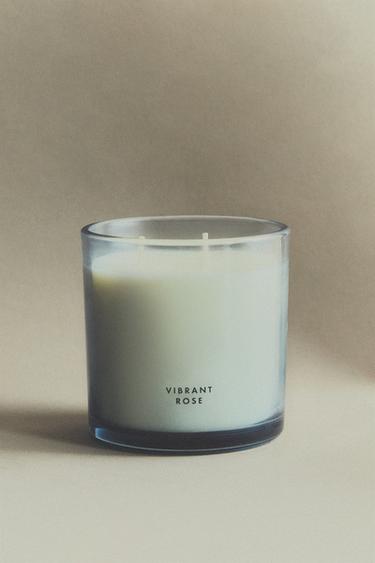 (400 G) VIBRANT ROSE SCENTED CANDLE - Blue grey by Zara - Image 5