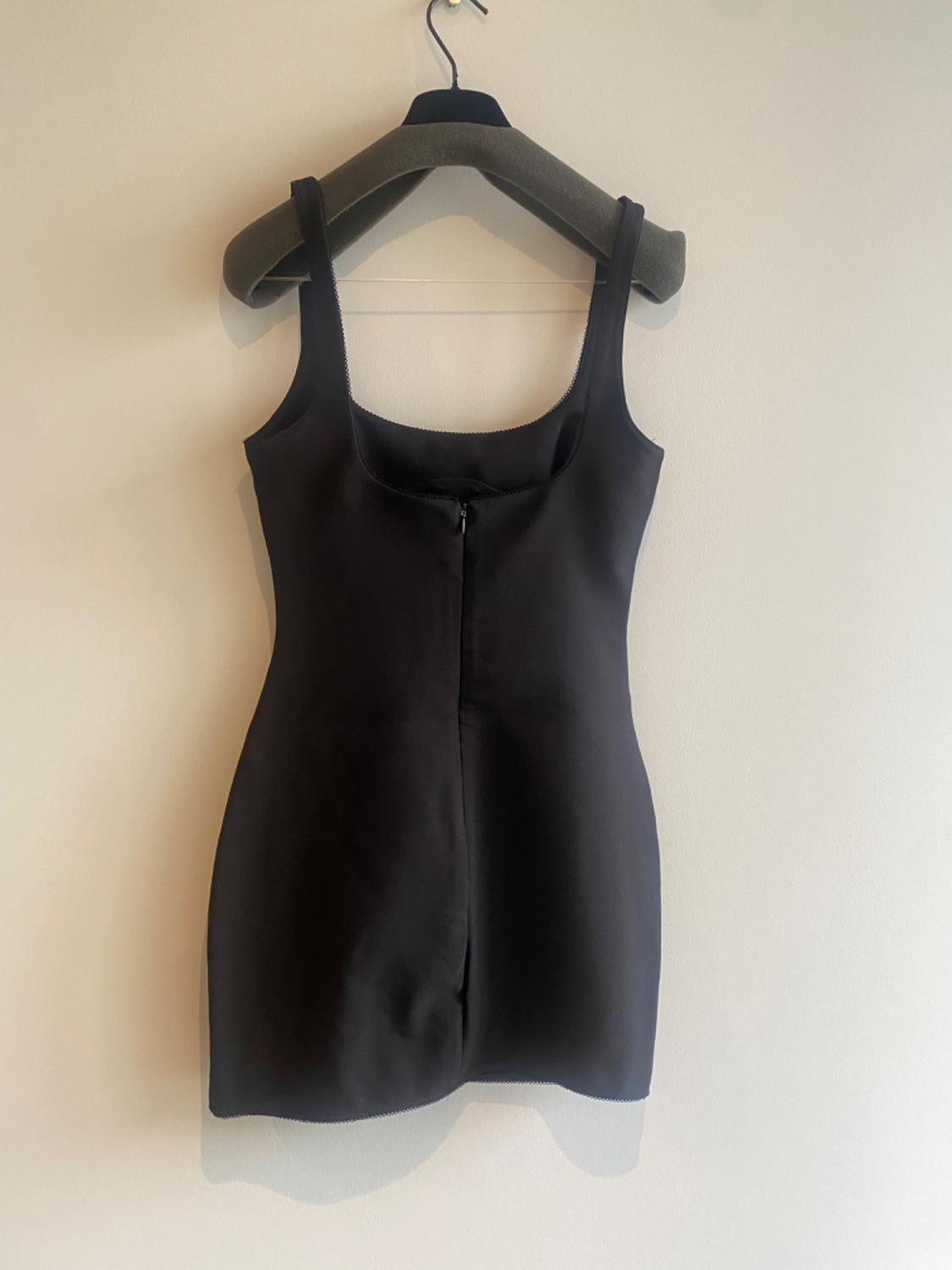 SHORT DRESS WITH LACE TRIM - Image 2