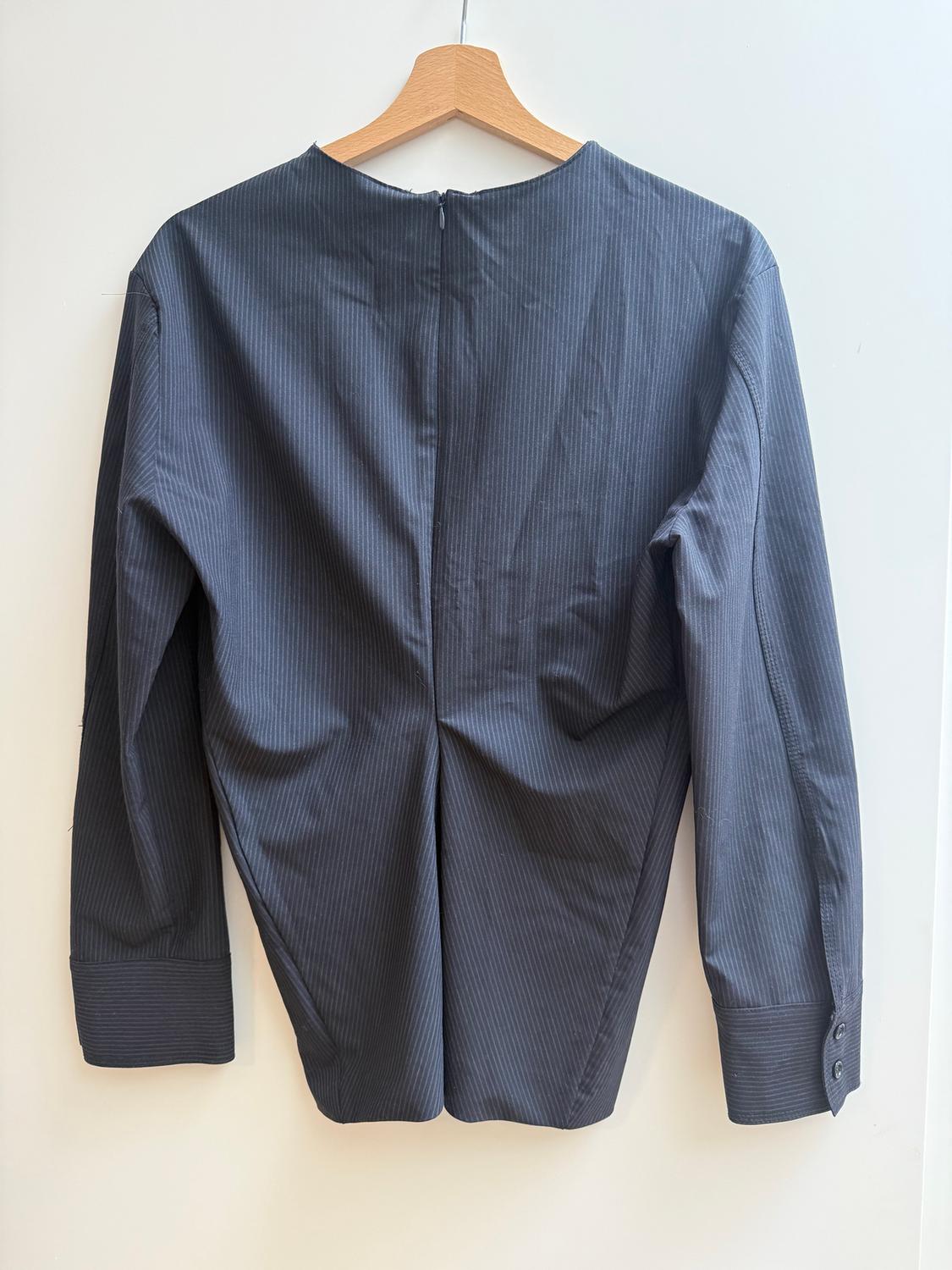 DRAPED STRIPE TOP ZW COLLECTION - Image 2