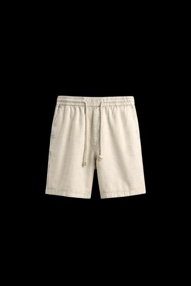 BERMUDA LAVADA RELAXED FIT - Piedra de Zara - Imagen 0