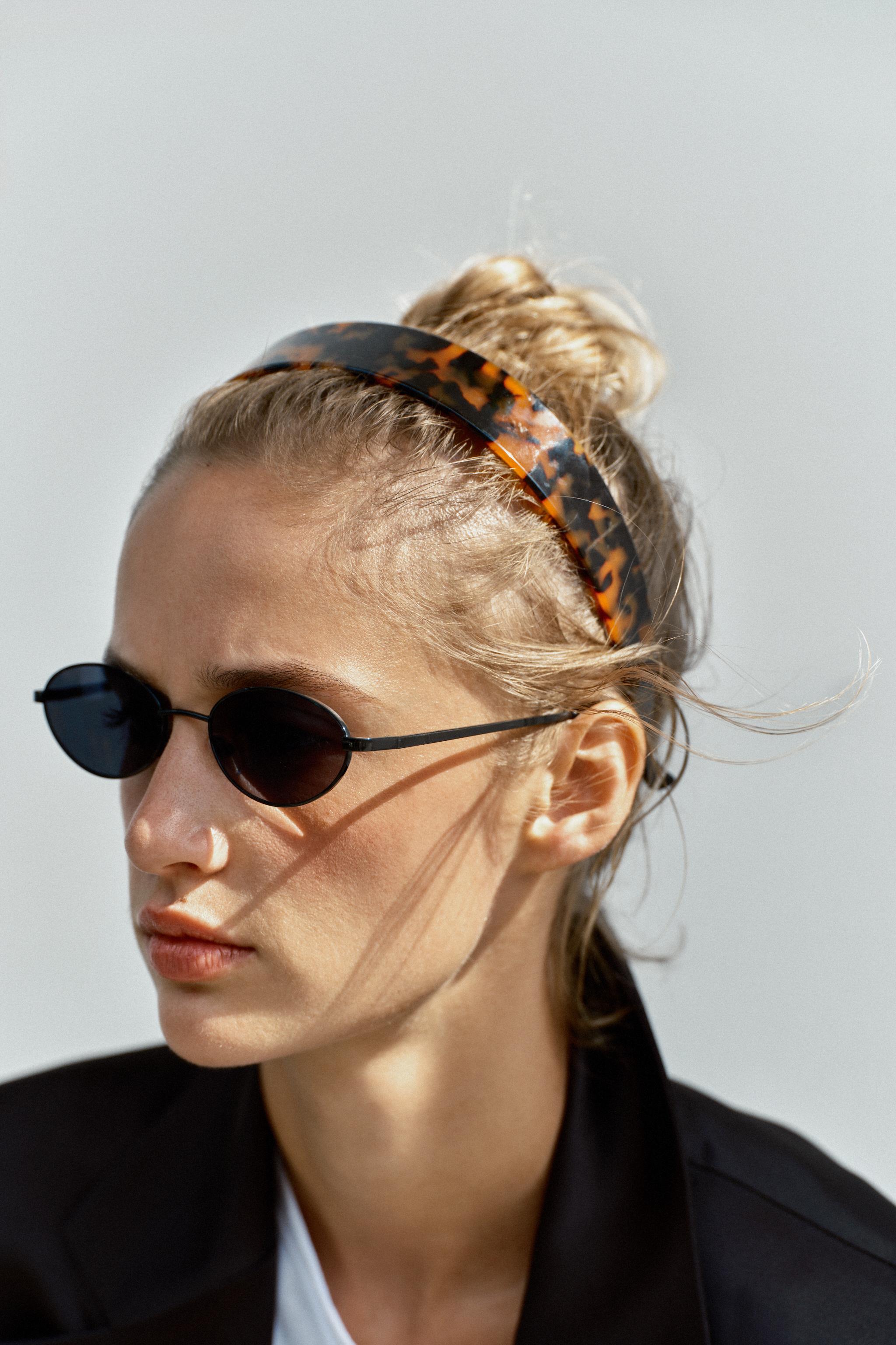 RIGID HEADBAND — Tortoise shell