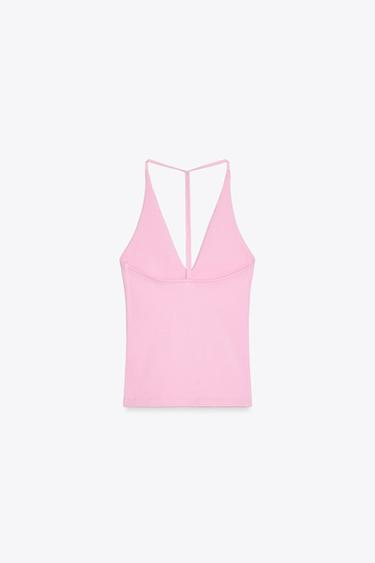 TOP HALTER BRIDE DOS - Rose de Zara - Image 5
