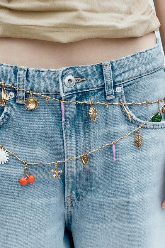 METAL CHARM BELT - Golden | ZARA Australia display picture 2
