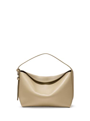 Petit sac porté épaule en cuir nappa - Sable de Zara