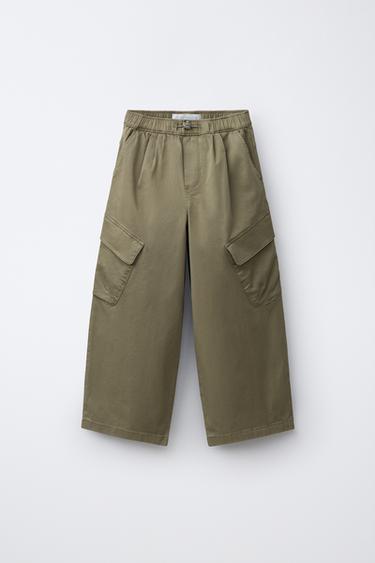 CARGO TROUSERS - Khaki by Zara