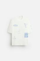 T-SHIRT WITH TONAL EMBROIDERY