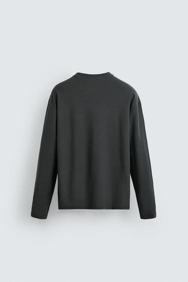 REVERSE EFFECT T-SHIRT - Anthracite grey by Zara - Image 7