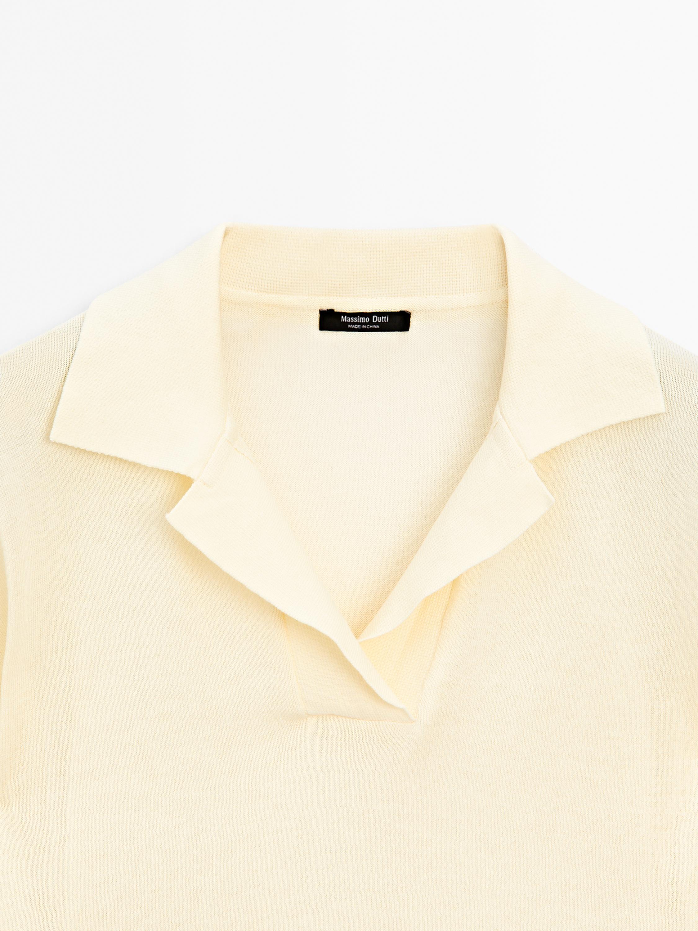 100% cotton knit polo shirt - Dark khaki | ZARA United States