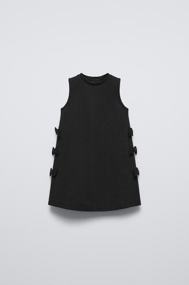 SHIMMERY STRIPED DRESS - Black by Zara - Image 0